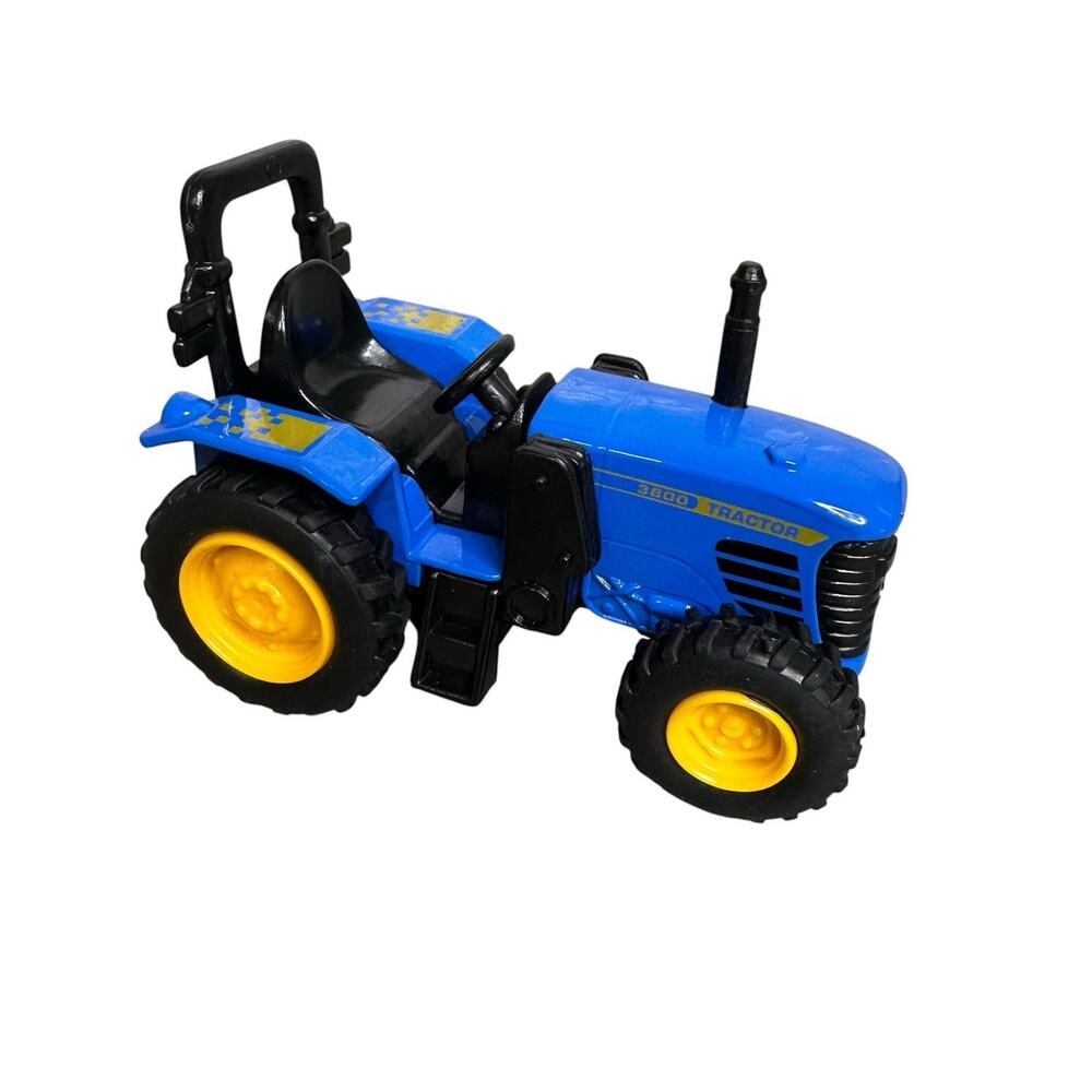 Power Farm Tractor Blue 4 Inch Scale Diecast Toy Network